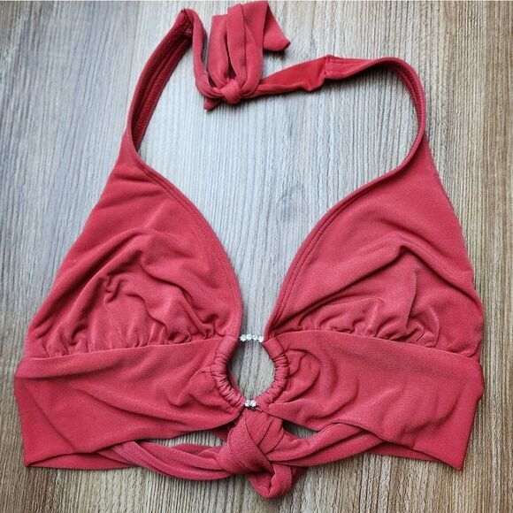 💜Robin Piccone Cinnamon & Rhinestone Bikini Set Medium & Large - Picture 3 of 15